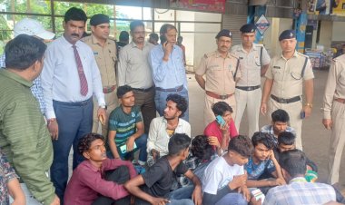 रतलाम रेलवे स्टेशन पर 10 बच्चों को किया रेस्क्यू, गुजरात मजदूरी के लिए ले जाया जा रहा था