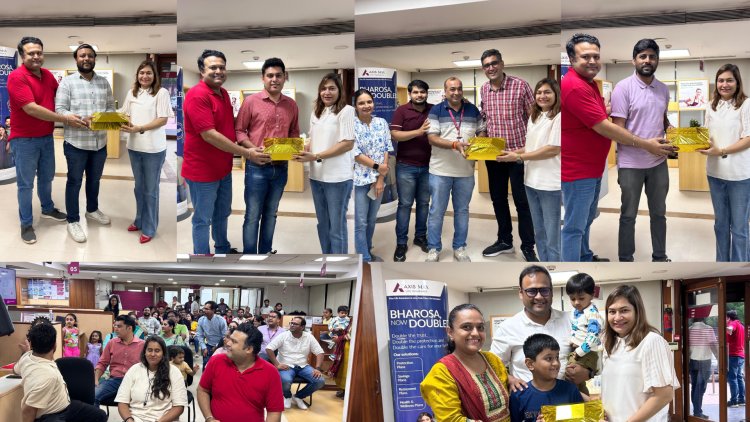 एक्सिस बैंक लॉ गार्डन शाखा में सेलिब्रेट हुआ फैमिली डे, कर्मचारियों, परिवार के सदस्यों और बच्चों ने किया जमकर एंटरटेनमेंट 