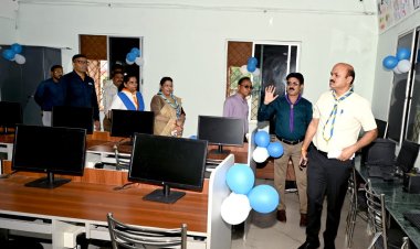 उत्कृष्ट विद्यालय रतलाम में अत्याधुनिक आईटी लेब का लोकार्पण, कलेक्टर राजेश बाथम के कर कमलों से हुआ शुभारंभ, डिजिटल शिक्षा की ओर एक सशक्त कदम 