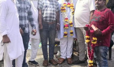 नवनियुक्त कांग्रेस जिलाध्यक्ष गहलोत और शहर अध्यक्ष वर्मा का हुआ स्वागत