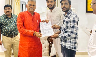 एनएसयूआई का उच्च शिक्षा मंत्री से सवाल, कब होगा छात्र संघ चुनाव? कब मिलेगा छात्रों को न्याय? उच्च शिक्षा मंत्री को सौंपा ज्ञापन