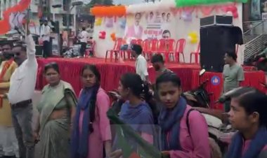 एनएसएस की छात्राओं से भाजपा का स्वागत कराना शर्मनाक : एनएसयूआई