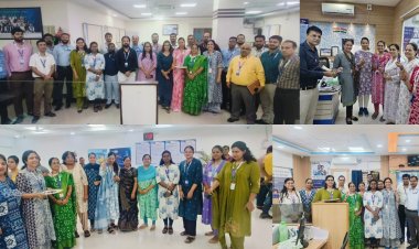 महिला वर्ल्ड कप की जीत एसबीआई महिला कर्मचारियों ने मनाया जश्न, स्टाफ के साथ ग्राहकों को खिलाई मिठाई