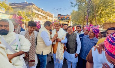 छःरी पालित पैदल संघ का हुआ स्वागत