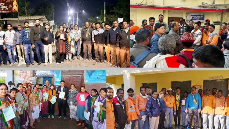 जेसी बैंक चुनाव हेतु वे. रे मज़दूर संघ का जोरो शोरो से जनसंपर्क और प्रचार अभियान जारी