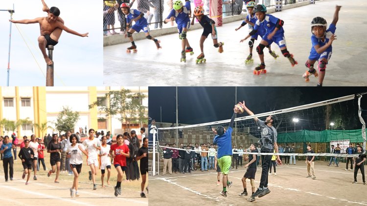 क्रिकेट के रोमांचक मुकाबले में जवाहर स्कूल ने रेलवे स्कूल को एक रन से हराया - स्केटिंग और मलखंब में भी नन्हें खिलाड़ियों ने दिखाया दम