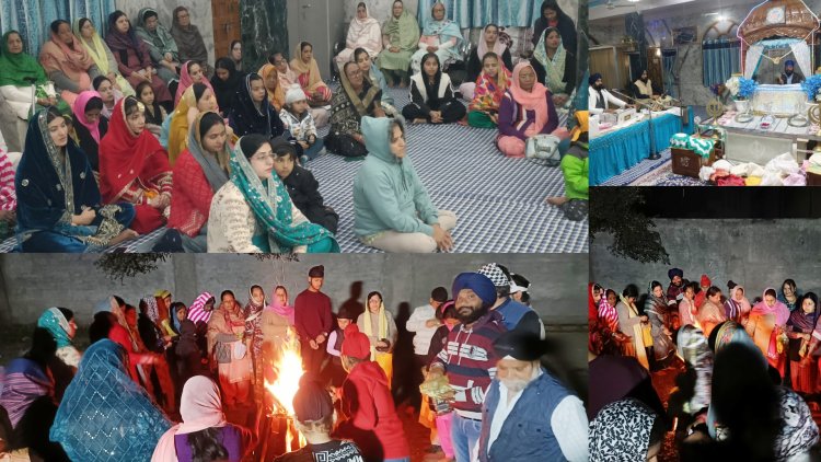 जावरा के गुरुद्वारा श्री दुःख निवारण साहिब पर धूमधाम से मनाया गया लोहड़ी पर्व