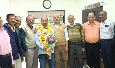 राजेश तिवारी बने परशुराम कल्याण बोर्ड के जिला उपाध्यक्ष; स्टेट बैंक पेंशनर्स एसोसिएशन ने किया भव्य स्वागत