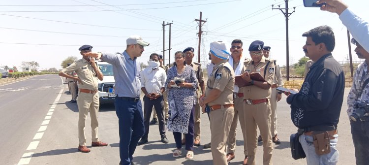सड़क सुरक्षा के लिए रतलाम एसपी का बड़ा अभियान: 25 KM के निरीक्षण के बाद याद आई पीएम की अपील, फिर एक ही गाड़ी में सवार हुए सभी अफसर