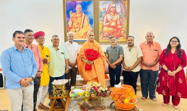 जोधपुर में होने वाली 'श्रीराम कथा' के पोस्टर व निमंत्रण पत्र का लोकार्पण: जूनापीठाधीश्वर स्वामी अवधेशानन्द गिरि जी महाराज ने किया विमोचन